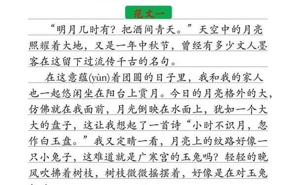 中秋节怎么写作文-中秋节的作文240个字