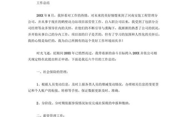 劳资员工作总结 劳资员工作个人年终总结