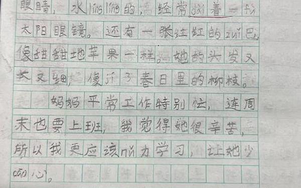 二年级优秀作文;二年级下册写我的妈妈作文