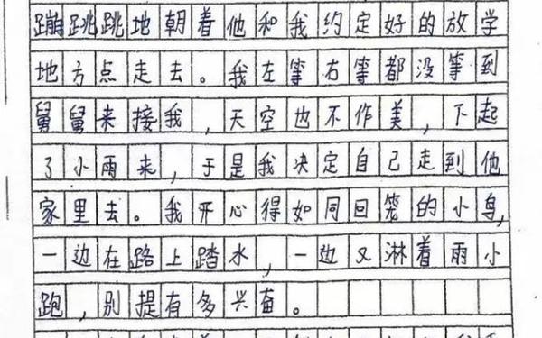 她生气了500字作文、《她生气了》作文