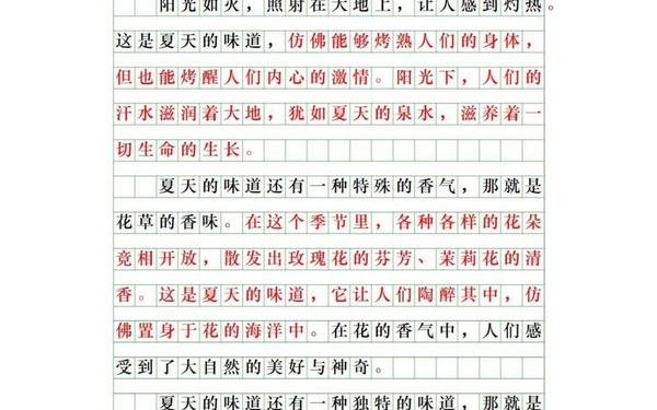 炎热的夏天作文、夏天的作文600字作文