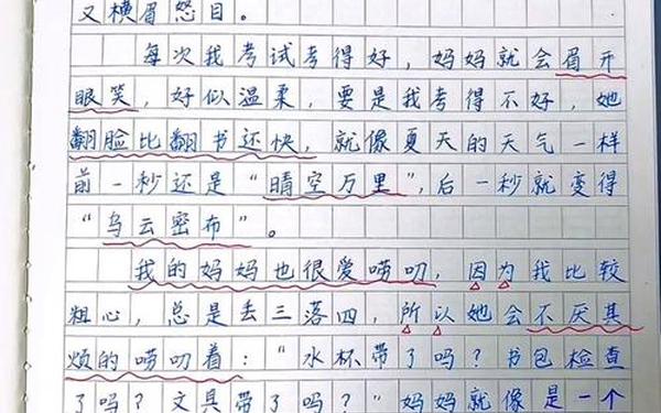 我的妈妈300字(我的妈妈400字优秀作文)
