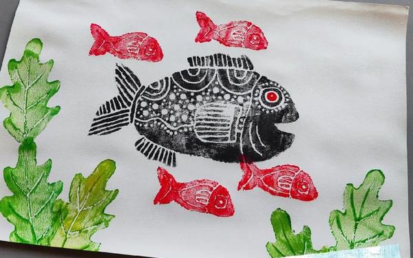 小学版画教案_小学生版画