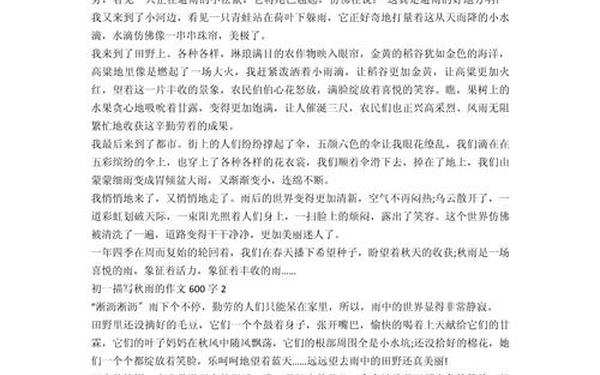 初一作文600字_600作文初中