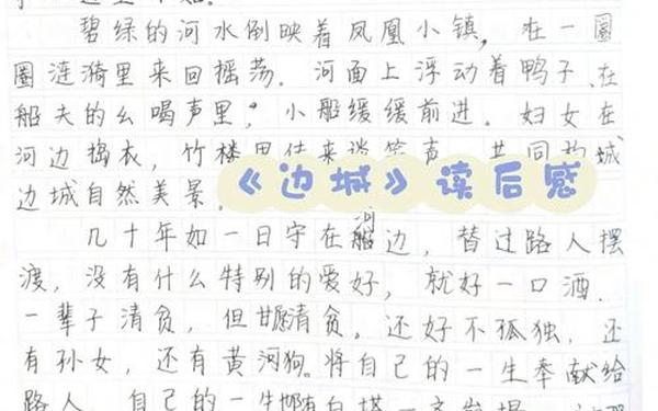 一座城池读后感;爱上一座城读后感