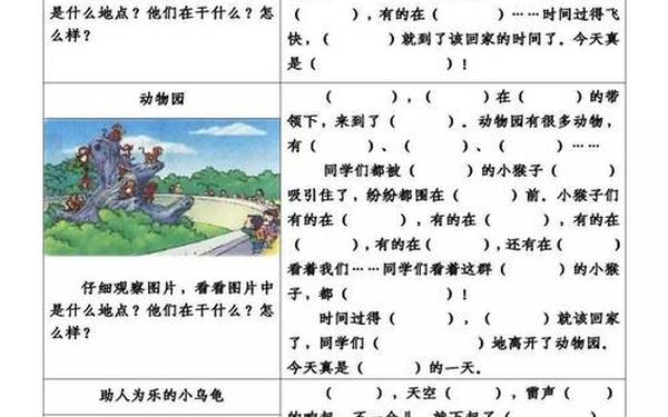 100篇看图写话完整版_100篇看图写话答案