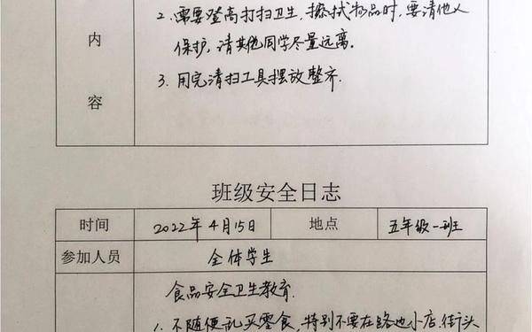 小学安全教育记录_安全记录内容大全