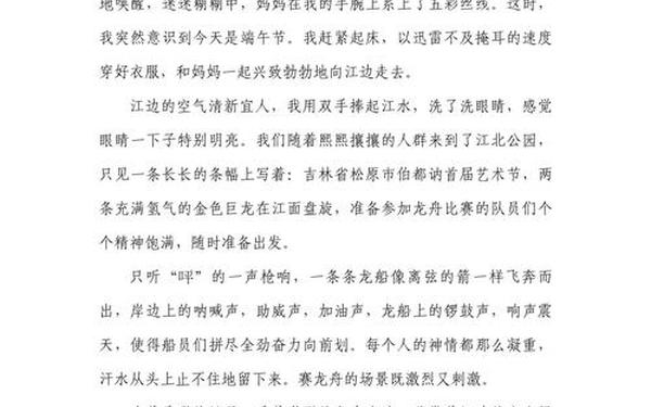 快乐的端午节作文400字—快乐的端午节300字作文