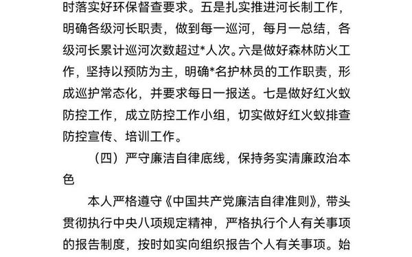 个人述廉报告—个人述廉情况简短