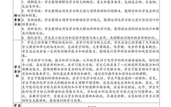 九年级化学教学案例_化学教学典型案例