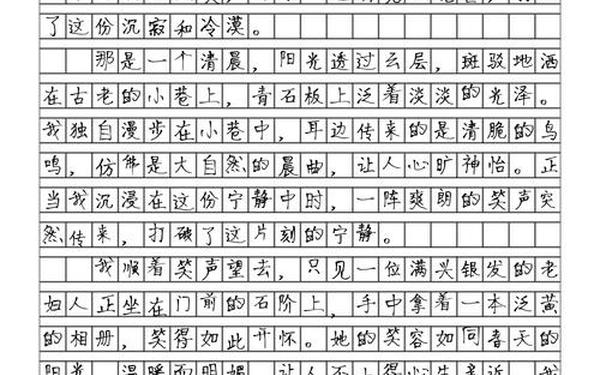 童年的发现作文—爸爸笑了作文400字