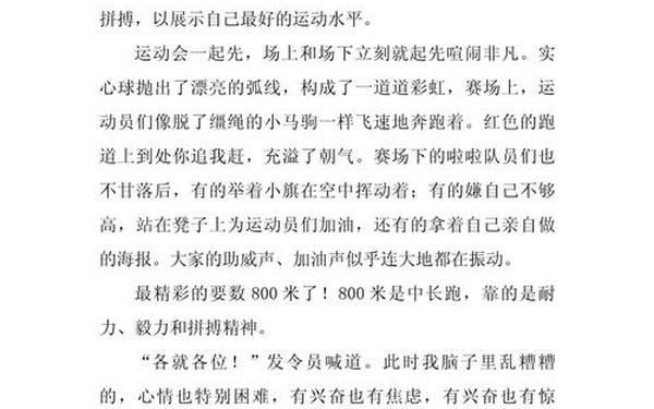 关于运动会的作文-运动会优秀范文400字