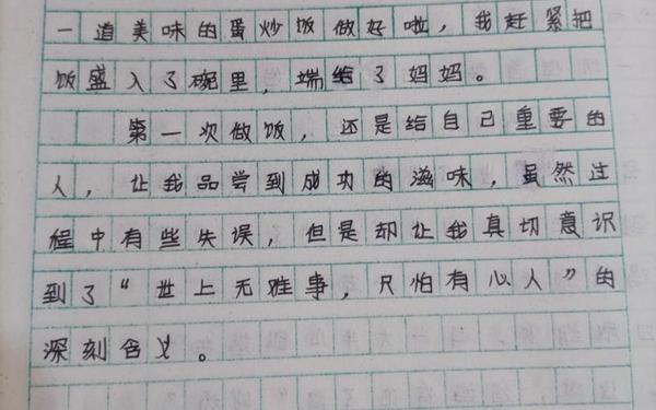 第一次的作文;五年级作文《第一次》