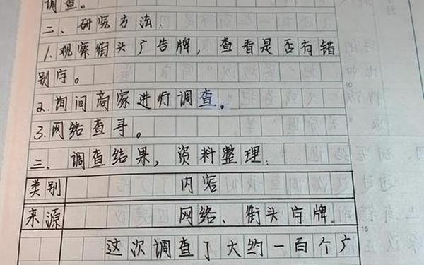 街头错别字调查报告、生活中的错别字调查报告