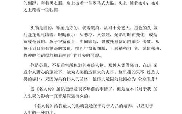 名人传读后感150字-名人传读书感悟