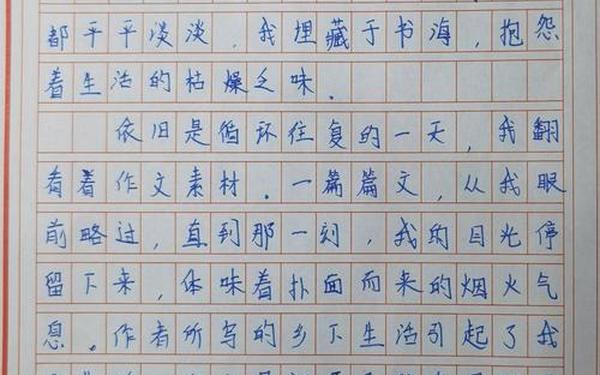 中考满分作文亲情类-中考满分作文10篇