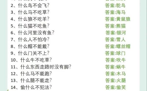 脑筋急转弯100道、什么手最大脑筋急转弯