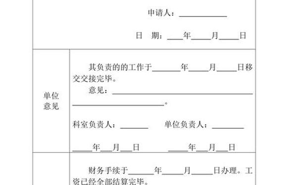 辞职申请书范文_自愿离职申请书