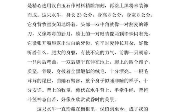 介绍一件工艺品,工艺品说明文200字左右