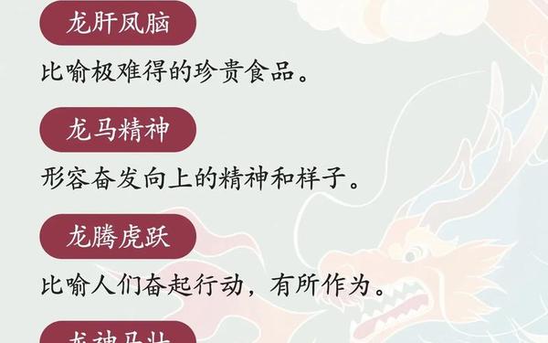 带龙字成语;龙字成语大全
