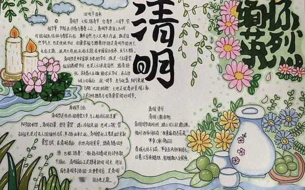 我们的节日手抄报、三年级清明节的手抄报 我们的节日手抄报、三年级清明节的手抄报