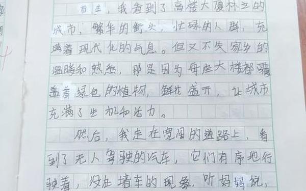 20年后的家乡300字优秀作文—20年后的家乡,三百字左右