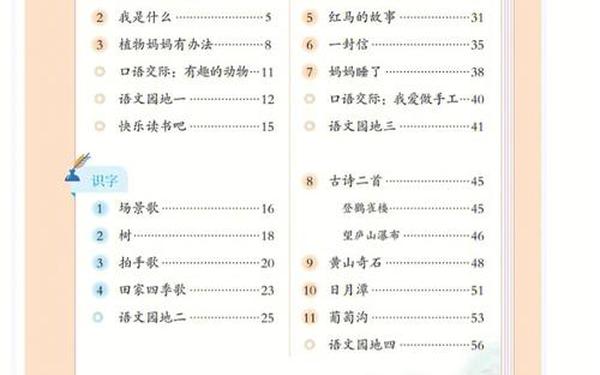 人教版二年级上册语文电子课本;二年级语文书下册电子版