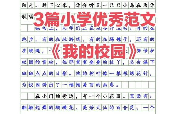 小学生网上作文,难忘校园的作文600字优秀
