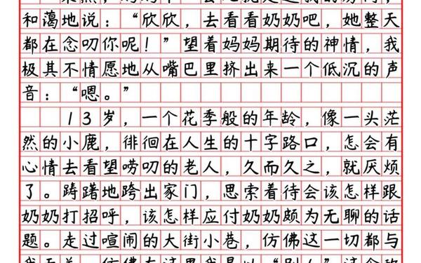 优秀中考满分作文600字、中考满分作文《醒来》