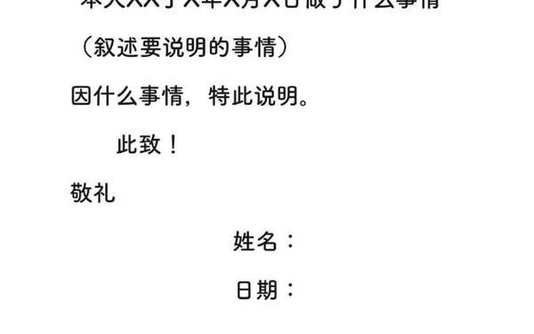 向上级说明情况范文(情况说明书(通用版))