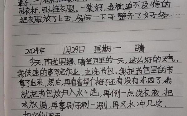 小学生50字日记、写日记50字