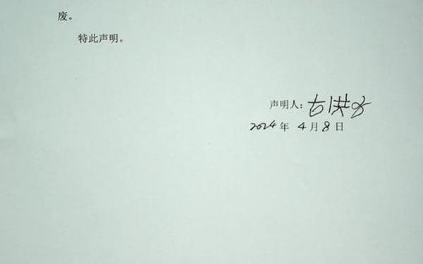 声明书格式_个人写声明的格式？