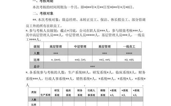 绩效考核总结—绩效考核报告