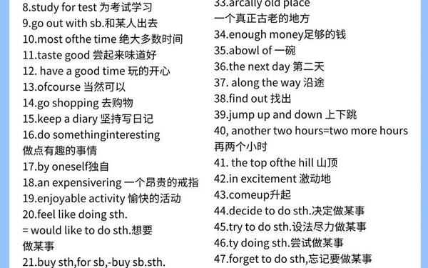 初二英语重点知识归纳-初二英语语法知识点总结归纳