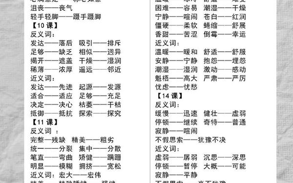 宽广的反义词_史上最难的反义词