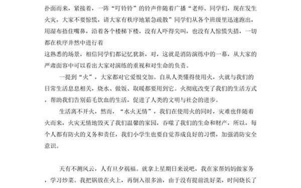 关于消防的作文-消防作文450字可抄