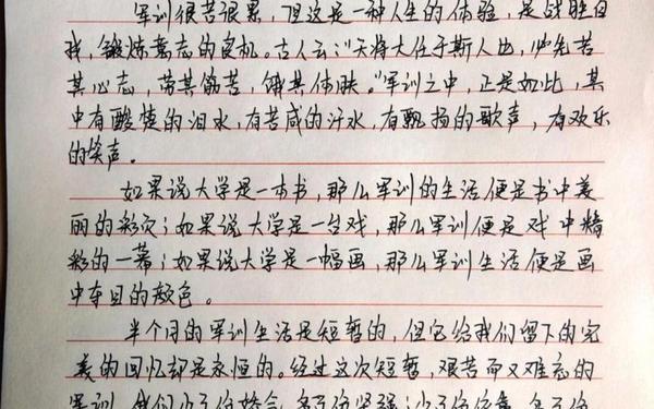 军训心得300字大学生(军训的感悟100字)