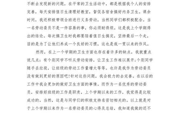 劳动保障个人工作总结(劳动委员一般找什么人)