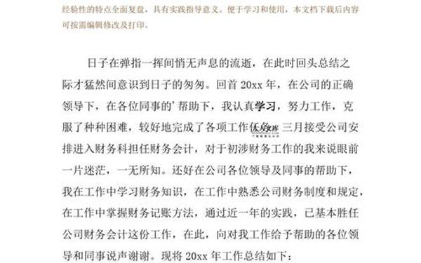 会计工作年度总结—会计岗位年终个人工作总结
