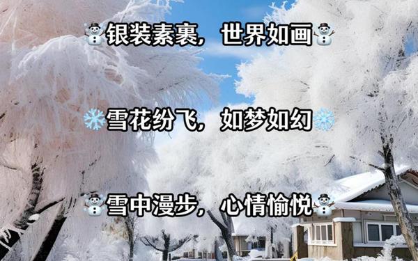 2024最火下雪文案短句、下雪的句子短句唯美
