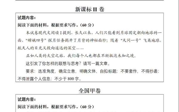 高考作文题目;20个优秀的作文题目