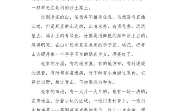 300个字的作文 写景范文300字左右