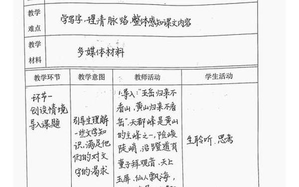 爬天都峰教案_爬天都峰教案教学目标