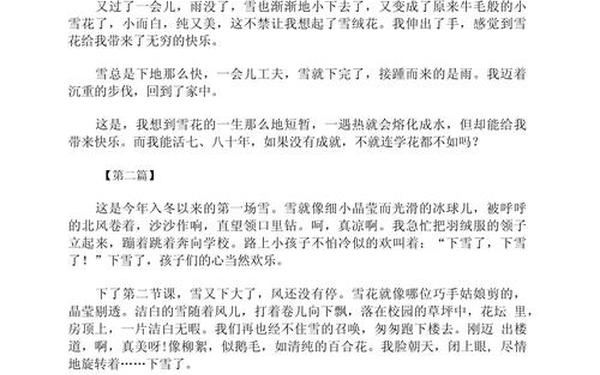 2021年的第一场雪作文、今年的第一场雪日记