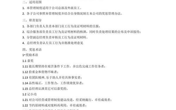 公司管理制度简洁版、公司奖罚制度表模板
