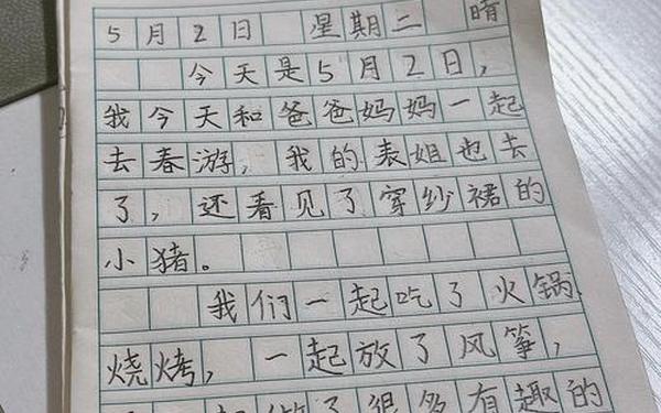 小学生一年级日记(一年级日记20字)
