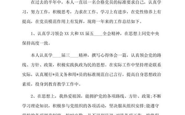 入党个人总结—入党个人总结范文300字