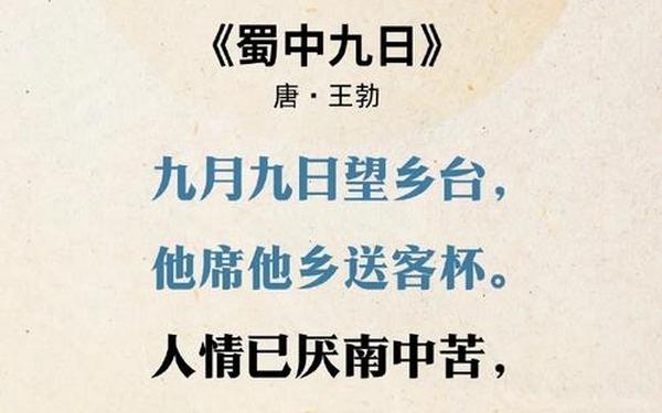 关于重阳节的古诗(重阳节的古诗10首)