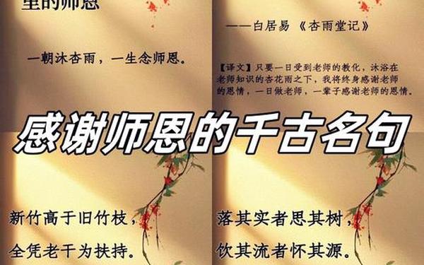 感恩老师的名人名言;赞美老师的名言