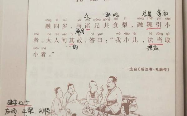 对孔融让梨的看法—如何看待孔融让梨